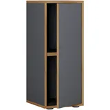 VCM Salia Aktenschrank 30 x 74 x 33 schwarz