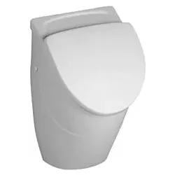Villeroy & Boch Urinaldeckel Omnia classic compact weiss, Scharniere verchromt