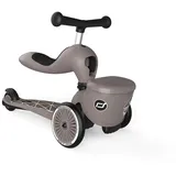 Scoot & Ride Highwaykick 1 Lifestyle 2in1 Kickboard/Scooter und Rutscher, Farbe: Brown Lines,