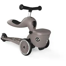 Scoot & Ride Highwaykick 1 Lifestyle 2in1 Kickboard/Scooter und Rutscher, Farbe: Brown Lines,