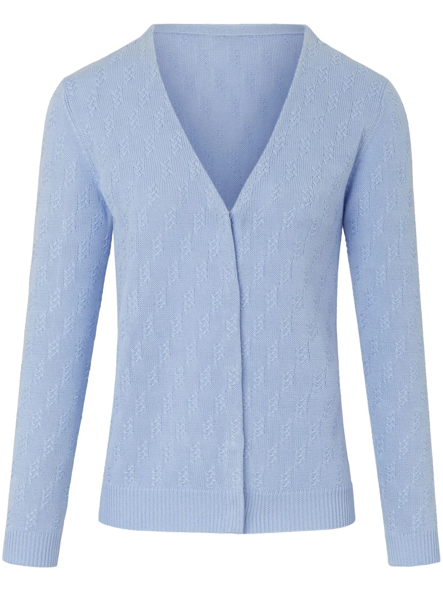 Strickjacke aus 100% SUPIMA®-Baumwolle Peter Hahn blau