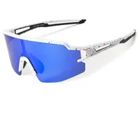 ROCKBROS Fahrradbrille mit UV-Schutz und Korrektureinsatz Weiß