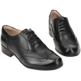 CLARKS Hamble Oak Derby, Schwarzes Leder, 37.5