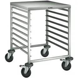 B.PRO RWRA 851, Regalwagen aus rostfreiem Edelstahl mit stahlverzinkten Rollen, fahrbar