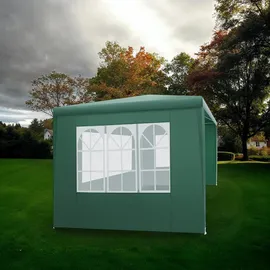 Tectake tectake® Pavillon, 3 x 3 m, im Stecksystem, mit UV-Schutz, wasserdicht,
