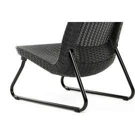 KETER Terrassenmöbel-Set 3-tlg. Rio Graphitgrau