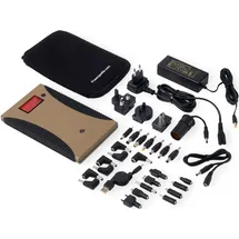 Powertraveller Power Traveller Powergorilla Tactical Powerbank 24000 mAh LiPo USB-A Sand Outdoor, Statusanzeige