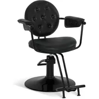 Friseurstuhl mit Hydraulikpumpe 360° Drehbar, Friseureinrichtung Barber Chair Höhenverstellbar, Barber Stuhl Friseursessel pvc Kunstleder Vintage,
