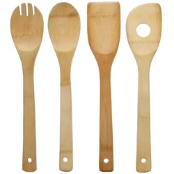Kochutensilien aus Bambus - 4er-Pack