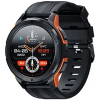 Smartwatch Herren,1,43'' Smart Watch mit Telefonfunktion,Herzfrequenz Schlafüberwachung 100+ Sportmodi, Wasserdicht Fitnessuhr,(Orange)