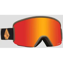 Volcom Garden Military/Gold+Bonus Lens Goggle red chrome Gr. Uni