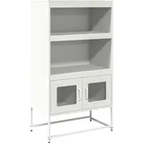 vidaXL Highboard 68 x 123 x 39 cm Weiß