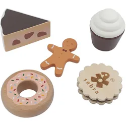 Kuchen und Kekse aus Holz