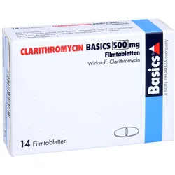 CLARITHROMYCIN BASICS 500 mg Filmtabletten 14 St