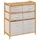 5five simply smart 5five Bambusregal TIDY mit 6 Textilkörben, Höhe 78,5 cm