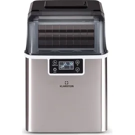 Klarstein Eiswürfelmaschine für Zuhause Camping Gastro, Schnelle Mini Eiswürfelmaschine Klein, Profi Eismaschine für Große Kleine Klare Eiswürfel, Selbstreinigend mit 3,2l Eiswürfelbehälter,