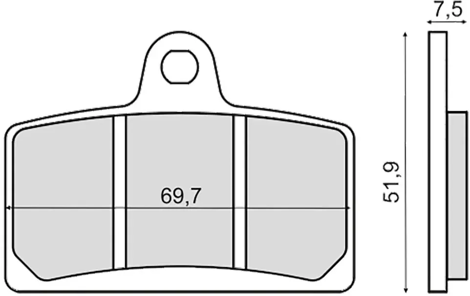 Rms Peugeot Xr7 50cc 225103163 Sinterbremsbeläge - Multicolor - One Size