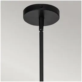 Elstead Lighting Daphne 1-flg. Ø 18,1 cm matt schwarz/natur