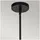 Elstead Lighting Daphne 1-flg. Ø 18,1 cm matt schwarz/natur