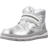 GEOX Mädchen J Adelhide Girl B Ab Stiefeletten,Silber,37 EU