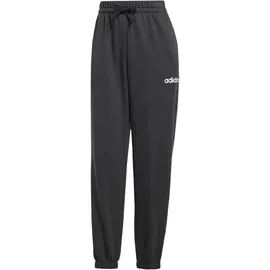 adidas Essentials Linear French Terry Cuffed Joggers Black / White S