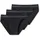 SCHIESSER Slip unifarben schwarz XL 3er Pack