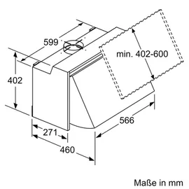 Neff D64MAC1X0 Zwischenbauhaube 60 cm
