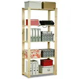 Holzregal Kellerregal Lagerregal Bücherregal Büroregal 5 Böden 170x80x38 / B-24*