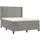 vidaXL Boxspringbett 140 x 200 cm Hellgrau