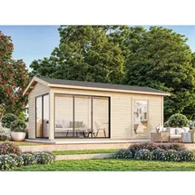 Palmako Gartenhaus Amanda 5,95 x 3,00 m Transparent