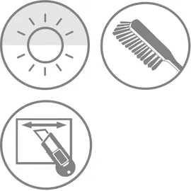 GARDINIA EASYFIX Katy Wave weiß, 90 x 130 cm