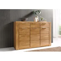 OTTO home Sideboard OTTO HOME "Zara", braun (eiche teilmassiv), B:140cm H:95cm T:40cm, Holz teilmassiv, Sideboards, Sideboard, Breite 140 cm