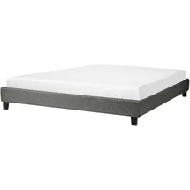 Beliani Polsterbett 180 x 200 cm Grau