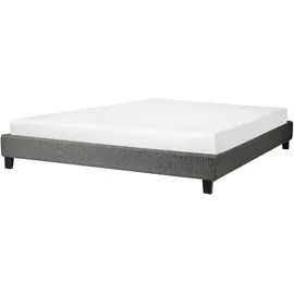 Beliani Polsterbett 180 x 200 cm Grau