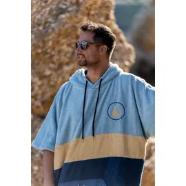 Wave Hawaii AirLite Poncho Unisex Blau M