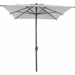 SIENA GARDEN Isa Mittelstockschirm anthrazit/stone 200x300 cm M32095