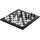 Philos Schach Dame Set, schwarz, Feld 40 mm
