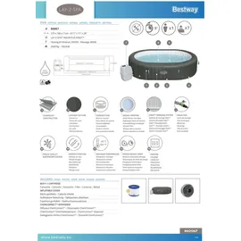 BESTWAY Lay-Z-Spa Mauritius 270 x 180 x 71 cm Grau