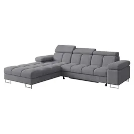 altdecor Ecksofa Cord mit Schlaffunktion 2-Sitzer Rosa