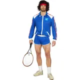 Wilbers Metamorph Kostüm 80er Jahre Tennisstar Herren 54
