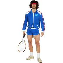 Wilbers Metamorph Kostüm 80er Jahre Tennisstar Herren 54