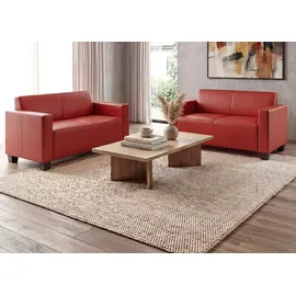 MCW Sofa-Garnitur rot