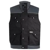 DASSY Zweifarbige Weste, SCHWARZ/ZEMENTGRAU, Gr. 2XL