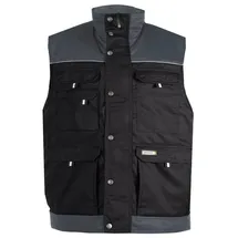 DASSY Zweifarbige Weste, SCHWARZ/ZEMENTGRAU, Gr. 2XL