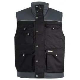 DASSY Zweifarbige Weste, SCHWARZ/ZEMENTGRAU, Gr. 2XL