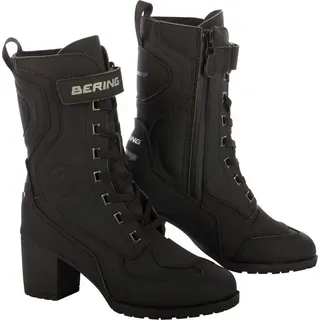 BERING Leonarda 2 wasserdichte Damen Motorrad Stiefel, schwarz, 39