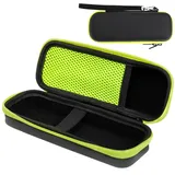 ZephyrCraft Schutzhülle für Elektrorasierer, für Philips OneBlade QP2734/QP2724/QP6551 und OneBlade Pro 360, wasserdichte Aufbewahrungstasche, Reise-Etui für Rasierer und Zubehör(Grün/Schwarz)
