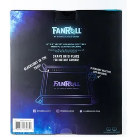 fanroll Shadowlight Faltbarer Blacklight Würfelteller Black