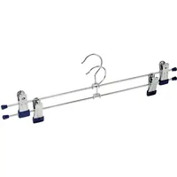 Wenko Wenko, Kleiderbügel, Snap 40 2er Set verschiebbare Clips Silber glänzend