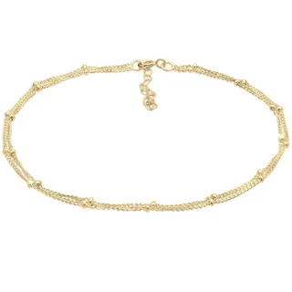 elli by julie & grace Elli Fußschmuck Damen Kugel Zeitlos Basic in 925 Sterling Silber